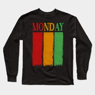 Monday Flag Hiphop Long Sleeve T-Shirt